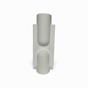 Caravane I — Sel Blanc — Vase totem sculptural