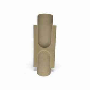 Caravane I — Sable Shiitake — Vase totem sculptural