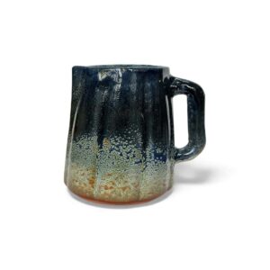 ASTÉRIA – Carafe artisanale en céramique bleu profond