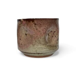 Vagues du Désert – Minérale Beige Rosé — Tasse ondulée artisanale