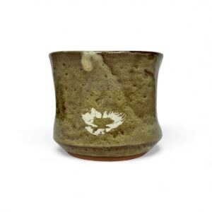 Vagues du Désert – Sable Crème — Tasse ondulée artisanale