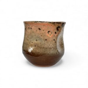 Vagues du Désert – Rose Miel — Tasse ondulée artisanale