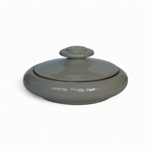 Boîte LUMIÈRE CACHÉE – Céramique artisanale beige, couvercle sculptural