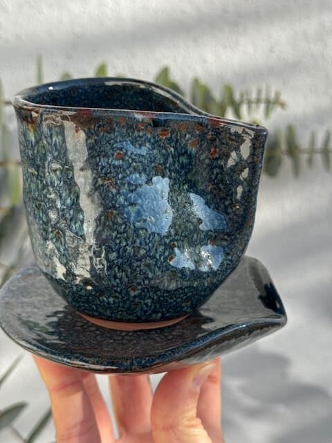 Tasse Azur céramique artisanale faite main – Maison Dar Anwar