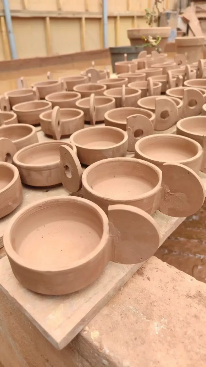 Tasses céramique artisanale matière brute – Maison Dar Anwar