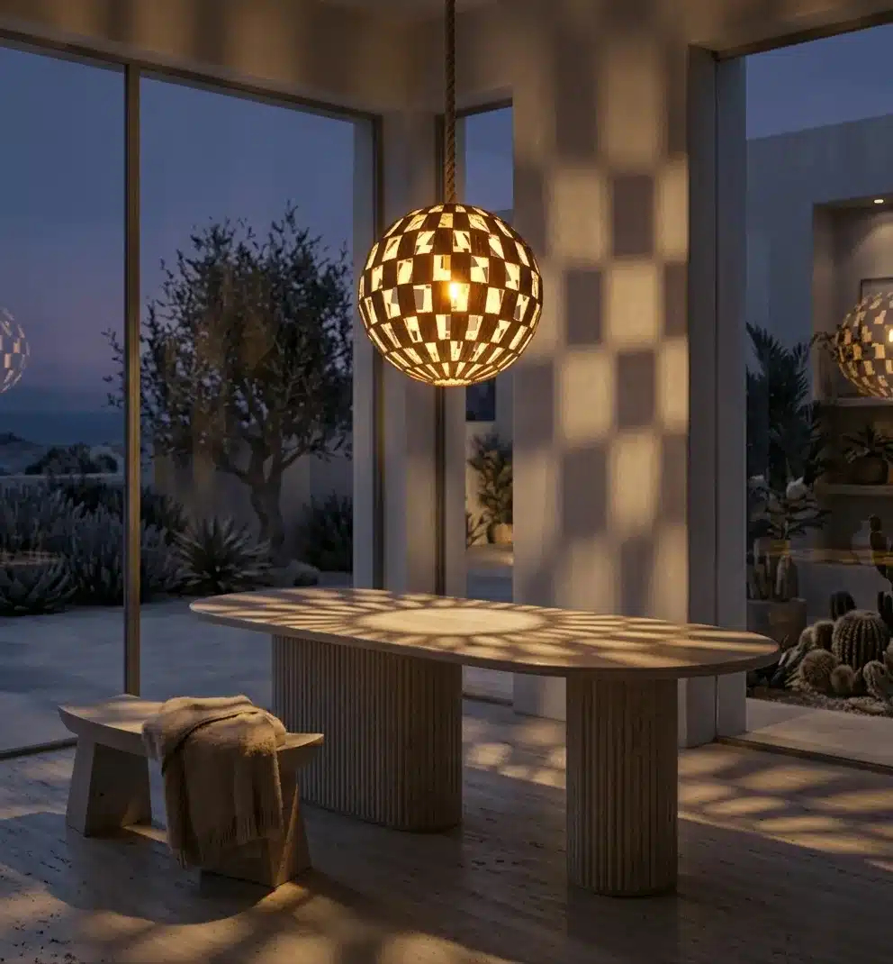 AYLA — Suspension artisanale en raphia