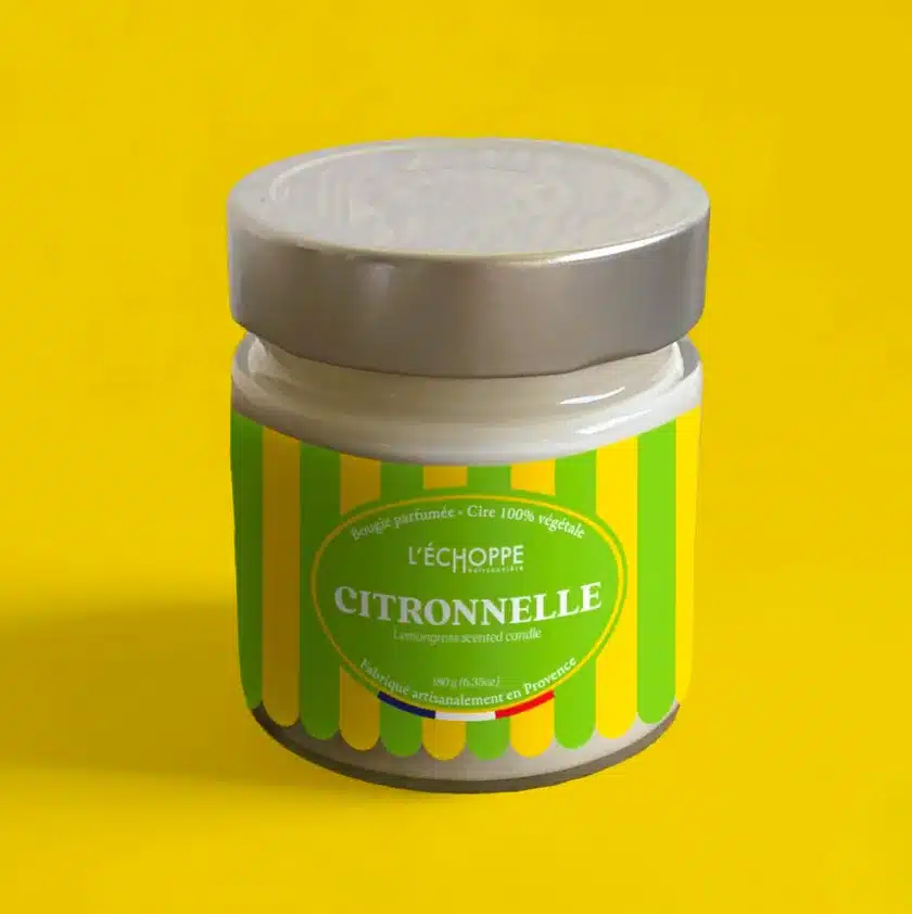 Bougie Parfumée Citronnelle — L'Échoppe