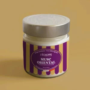 Bougie Musc Oriental Cire Végétale - L'Échoppe