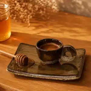 HORIZON AMBRÉE — Duo expresso tasse & sous-tasse