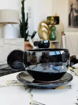 MIROIR DU SUD — Tasse artisanale effet métallisé – Image 2