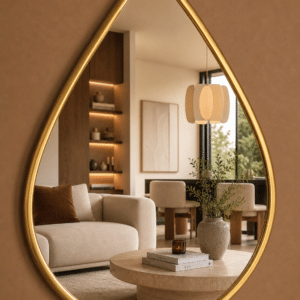 LAGRIMA — Miroir goutte en laiton