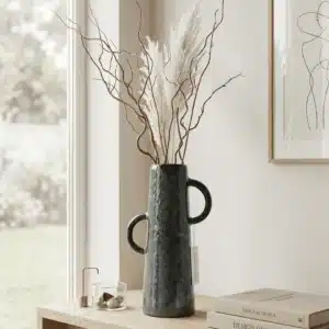 L'INCONSTANTE BLEU MINÉRAL • Vase Sculptural XXL en Céramique