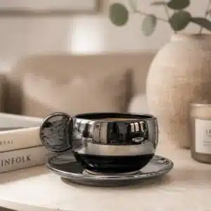 MIROIR DU SUD — Tasse artisanale effet métallisé