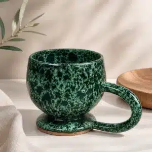 OCEAN — Tasse artisanale en céramique bleu-vert
