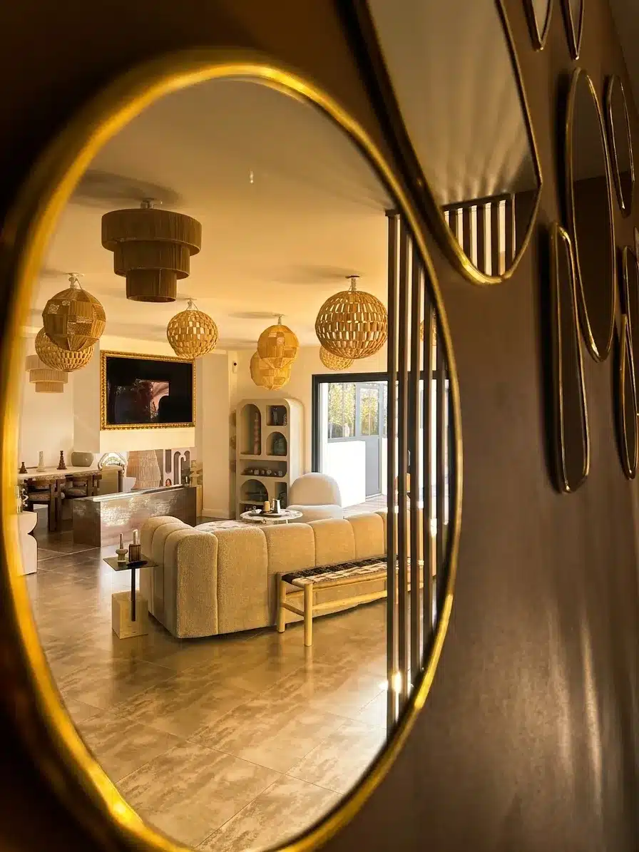 ORBIA — Miroir cercle minimaliste en laiton