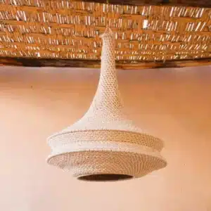 La Suspension "Aura" – Beige Naturel