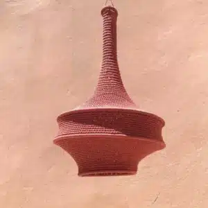 La Suspension "Aura" – Terracotta Solaire
