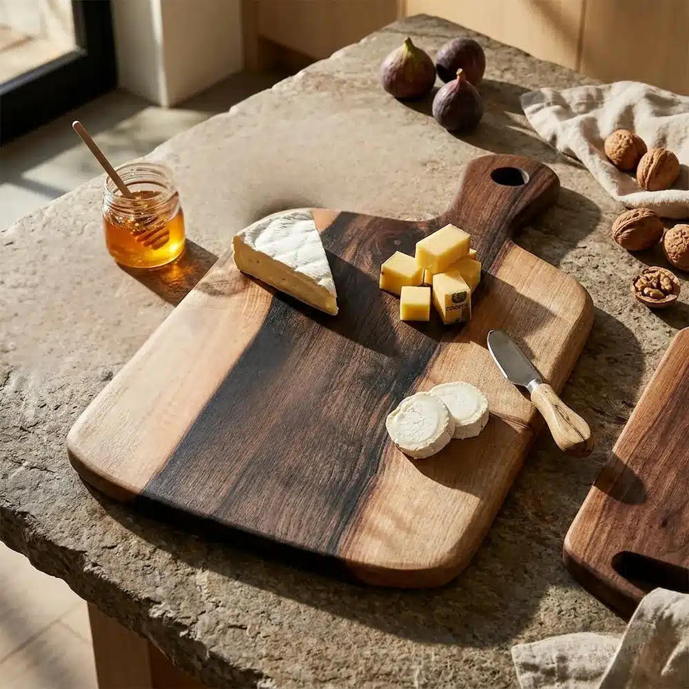TERRANO — Planches artisanales en noyer massif