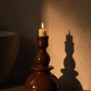TERR’ART OMBRE INCANDESCENTE — Bougeoir en céramique