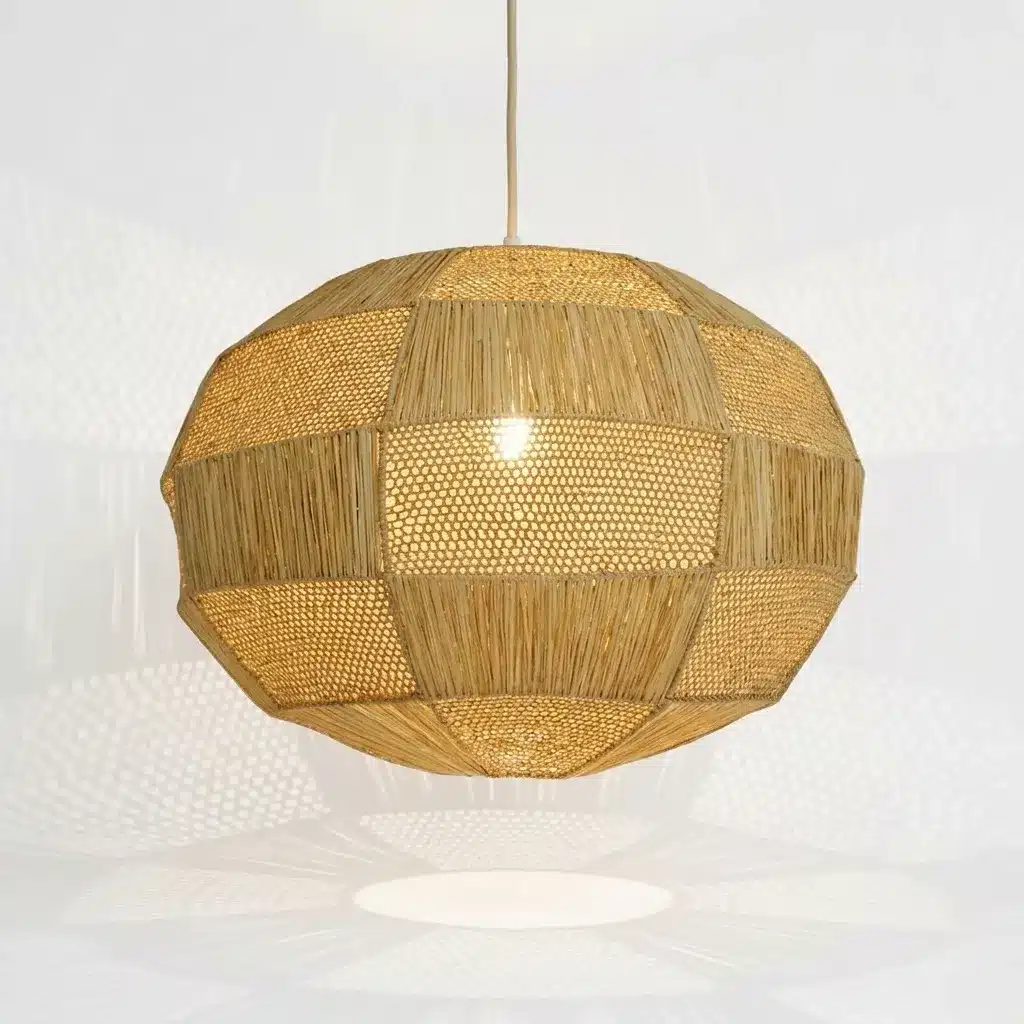 TIZIRI — Suspension artisanale en raphia effet dentelle – Image 3