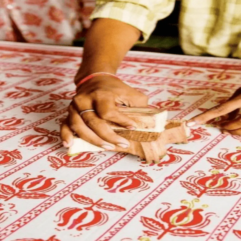 Blockprint tissu